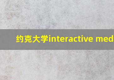 约克大学interactive media